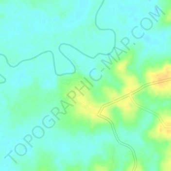 Tubaba (Tulang Bawang Barat) topographic map, elevation, terrain
