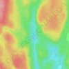 Lac Larue topographic map, elevation, terrain