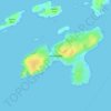 Heir Island topographic map, elevation, terrain
