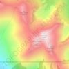 Unicorn Glacier topographic map, elevation, terrain