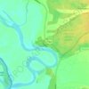 Dnipro topographic map, elevation, terrain