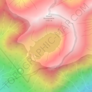 Barnes Lake topographic map, elevation, terrain