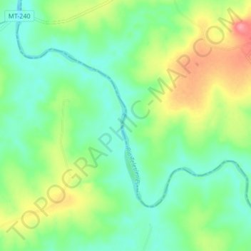 Rio Teles Pires topographic map, elevation, terrain
