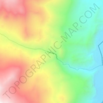 Quebrada del Toro topographic map, elevation, terrain