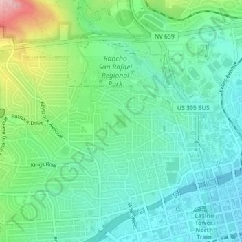 Highland Reservoir topographic map, elevation, terrain