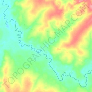 Rio Arinos topographic map, elevation, terrain