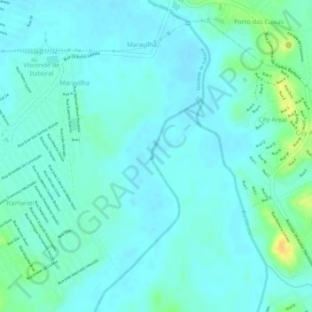 Rio Aldeia topographic map, elevation, terrain