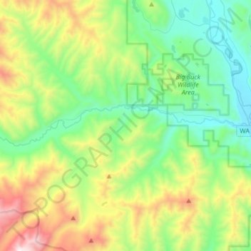 Twisp River topographic map, elevation, terrain