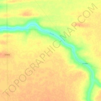 Gunib topographic map, elevation, terrain