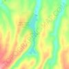 Bear Canyon Lake topographic map, elevation, terrain