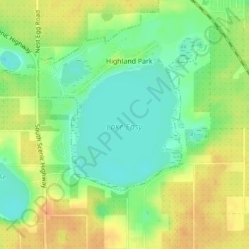Lake Easy topographic map, elevation, terrain