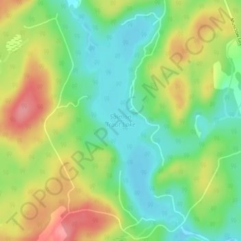 Salmon Trout Lake topographic map, elevation, terrain