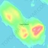 Sugar Island topographic map, elevation, terrain