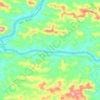 Baleh River topographic map, elevation, terrain