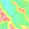 Fry Canyon topographic map, elevation, terrain