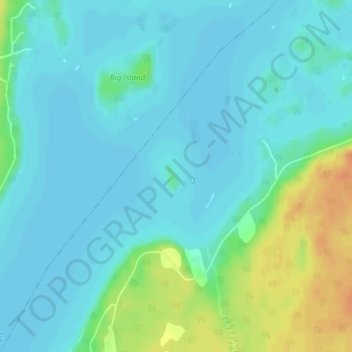 Munroe Island topographic map, elevation, terrain