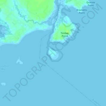 Timber Island topographic map, elevation, terrain