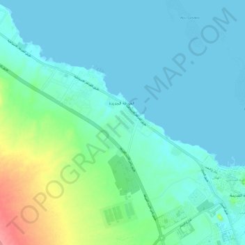 Al Ahia' topographic map, elevation, terrain