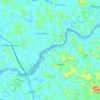 Chaliyar River topographic map, elevation, terrain