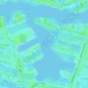 Waalhaven topographic map, elevation, terrain