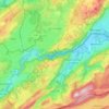 Plaine alluviale du Val de Morteau topographic map, elevation, terrain