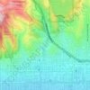 Highland Camrose Park topographic map, elevation, terrain