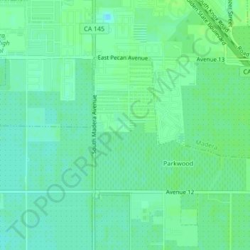 Parkwood topographic map, elevation, terrain