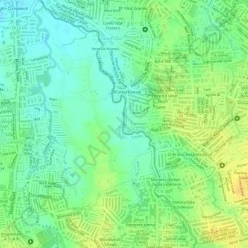 Zapote River topographic map, elevation, terrain