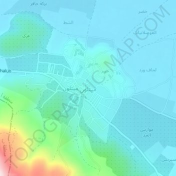 Meithalun topographic map, elevation, terrain