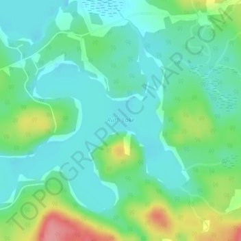 Ruth Lake topographic map, elevation, terrain