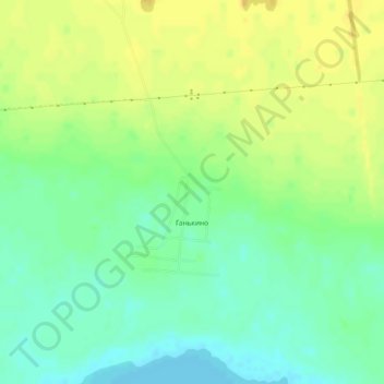 Gan'kino topographic map, elevation, terrain
