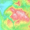 Vikos–Aoos National Park topographic map, elevation, terrain