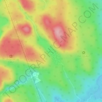 Thistle Lake topographic map, elevation, terrain
