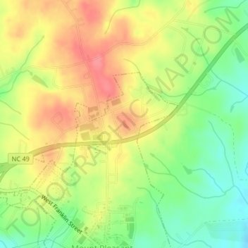 Mount Pleasant Water Lagoon topographic map, elevation, terrain