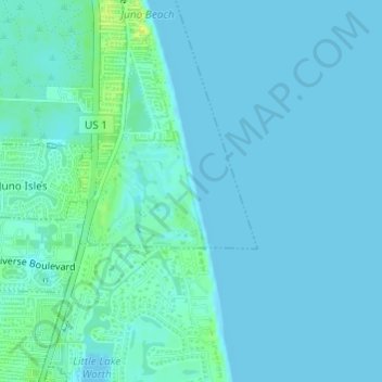 sand dune topographic map, elevation, terrain