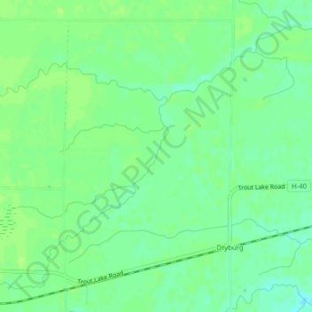 Trout Brook topographic map, elevation, terrain