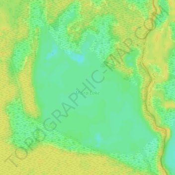 Moira Lake topographic map, elevation, terrain