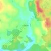 Перетрясово topographic map, elevation, terrain