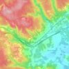 James River topographic map, elevation, terrain