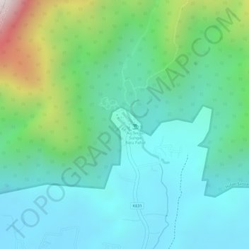 Lembah Bujang topographic map, elevation, terrain