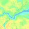 Sungai Kampar topographic map, elevation, terrain