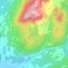 Lac Gale topographic map, elevation, terrain