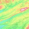Clinch Mountain topographic map, elevation, terrain