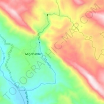 Ok Menga topographic map, elevation, terrain