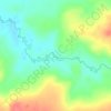 Córrego Mateira topographic map, elevation, terrain