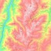 Seven Devils Mountains topographic map, elevation, terrain