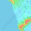 Anjuna Beach topographic map, elevation, terrain