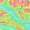 Bezirk Villach-Land topographic map, elevation, terrain