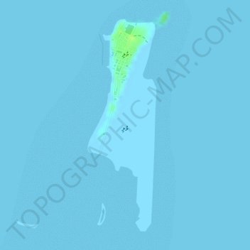 Muli topographic map, elevation, terrain