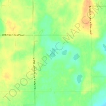 Cobb Lake topographic map, elevation, terrain